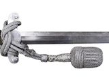 a picture of a knife with a rope wrapped around it