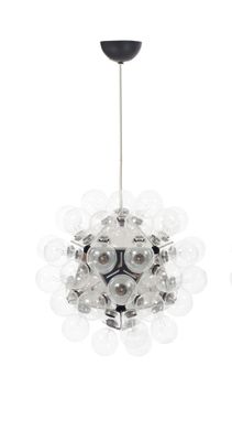 paire de lustres de style « lustres à boules de verre »