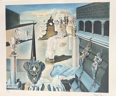 an image of a painting of a woman in a bath room