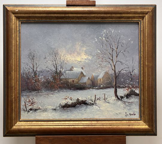 Jean Claude RESCHE (XXème) : « Trouée ». Huile sur toile encadrée...