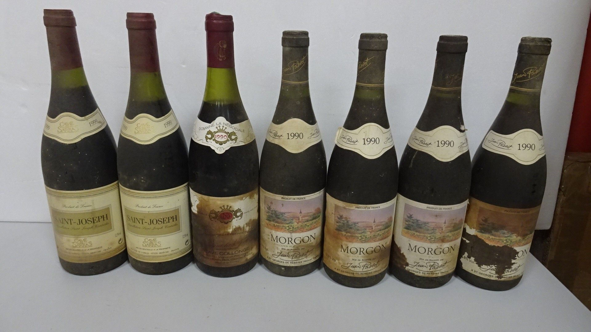 Lot de 7 Bts : 1/Crozes Hermitage.