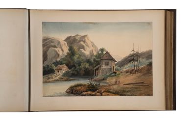 ALBUM de dessins. 1837, 1847-1861, 1870-1873. In-folio oblon… - Photo 1