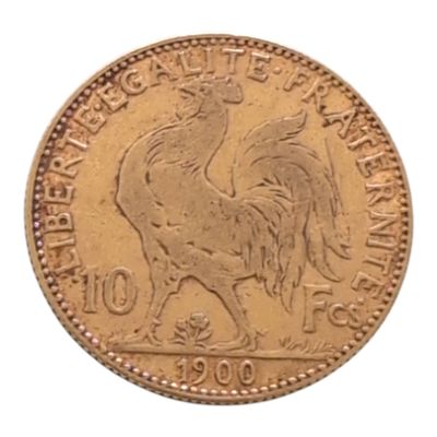 l'image d'une pièce d'or ornée d'un coq