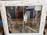 a picture of a window that is on a pallet