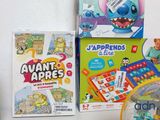 a lot of toys and games on the table