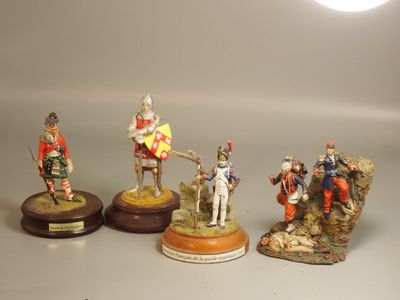 Figurines d'artistes - Divers - 54 et 80 mm, réunion de 4 fi…