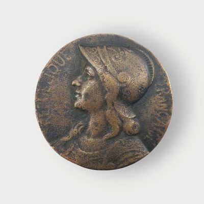 Médaille du Duc des Cars 1870-1871 en bronze, la cartouche d…