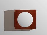 une image représentant un miroir fixé sur le mur