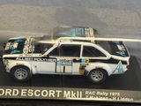 a model of a car in a display case