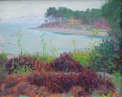 André Félix ROBERTY (1877-1963), "Petit temple au fond de la…