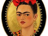 une image représentant un tableau où l'on voit une femme avec une fleur rouge dans les cheveux