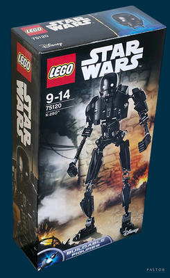 a box with a lego star wars action figure in it
