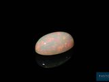 a white oplite with a black background