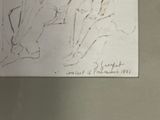 a drawing of a horse on a piece of paper