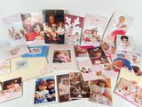 a lot of greetings that are on the table