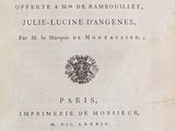 an old book with a black and white image of the title