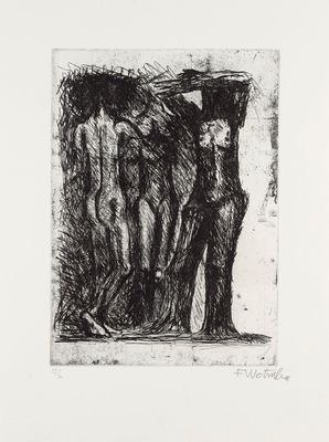 an image of a black and white drawing of a man and a woman