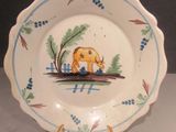 a plate with a picture of an elephant on it