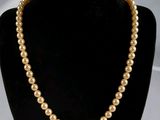 gros plan d'un collier sur un présentoir pour mannequin