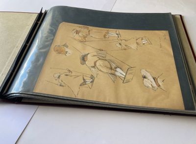 une photo d'un livre sur lequel figure une illustration d'oiseaux
