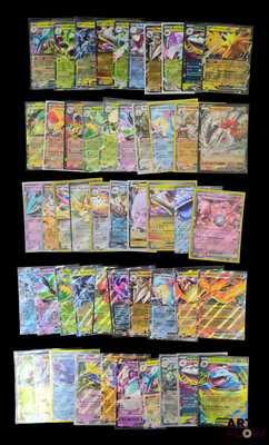 de nombreux types de cartes Pokémon sur fond noir