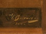 an image of a close up of a painting of a person holding a knife