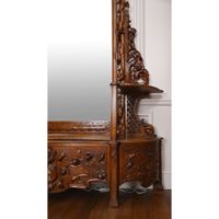 SPECTACULAIRE MEUBLE ART NOUVEAU formant jardinière en noyer… (photo 3)