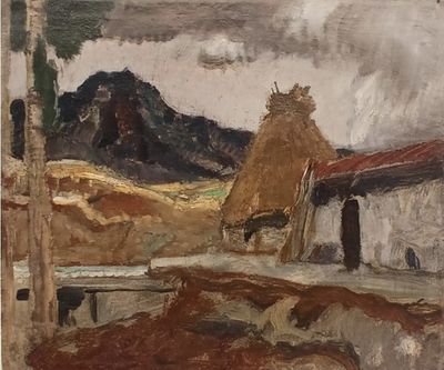 EXPRESSIONNISTE ALLEMAND DU DÉBUT DU 20e SIÈCLE - Vue d'un p…