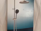 the box for the shower is open and ready to be used