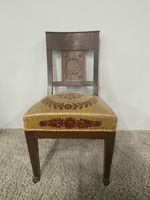 Paire de chaises en acajou massif, le dossier ajouré est orn… (photo 3)