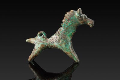 Figurine DE Cheval EN Bronze D'ÉPoque Grecque
