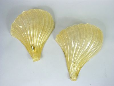 FABBIAN, MURANO - Paire d'appliques murales en verre soufflé…