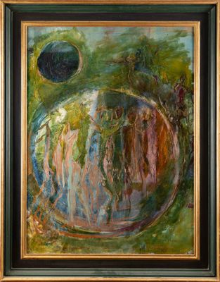 Rosemonde KRBEC (1920-2000), "Transmutation du monde", huile…