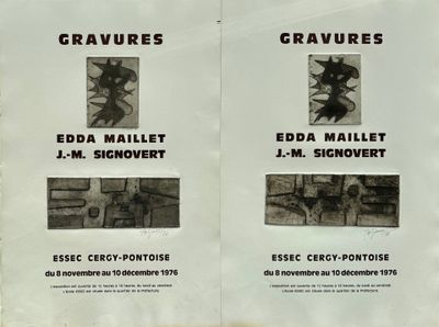 deux affiches sur le mur d'un immeuble, avec des images d'animaux