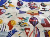 an image of a bag with a pattern of hot air balloons on it