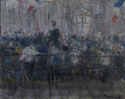 Hervé THIBAULT (né en 1944) Défilé - Photo 1