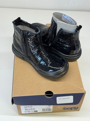 Paire DE Chaussures Enfant Bopy Sebestar Taille 24 Noir Vern…