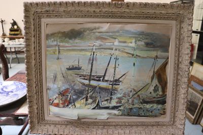 a picture of a picture of a painting on a table