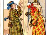 une image représentant un dessin humoristique mettant en scène une femme et un chien devant un miroir
