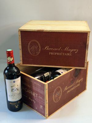 12 bouteilles Château LA TOUR CARNET 2010 4ème GCC Haut Médo…