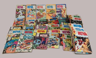 a lot of comic books that are on the table
