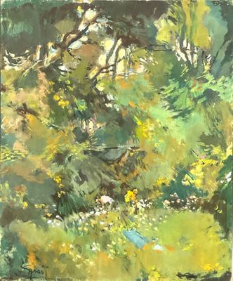 Pierre GRISOT (1911-1995), La cueillette, Huile sur isorel S…