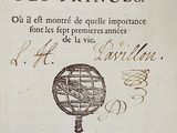 an old book with a picture of a globe on it