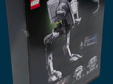 a box with a lego star wars at - at figure in it