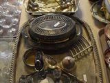 a tray of silverware on a table with a tray of silverware on it