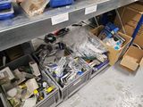 many boxes of electronics on the shelf in the store