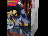 a box of pokemon trading cards in it ' s display case