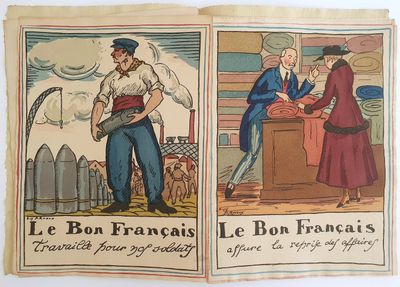 deux illustrations représentant un homme et une femme debout l'un à côté de l'autre