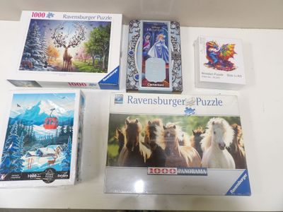 Lot de 5 PUZZLE dont RAVENSBURGER - CALYPTO - CLEMENTONI *Ne…