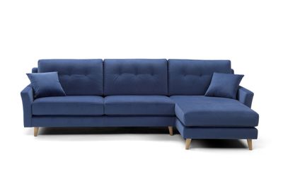 Canapé BJORN Fixe 3 places avec Chaise longue droite.